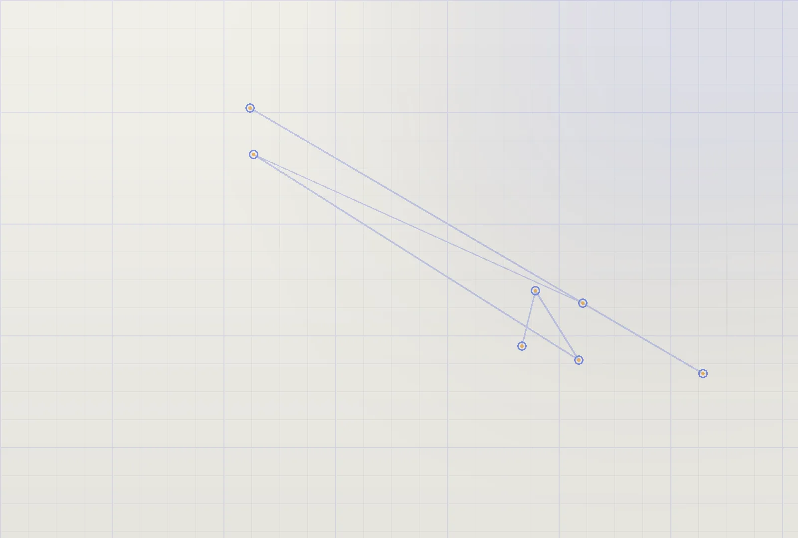 Tactical grid map with routed nodes